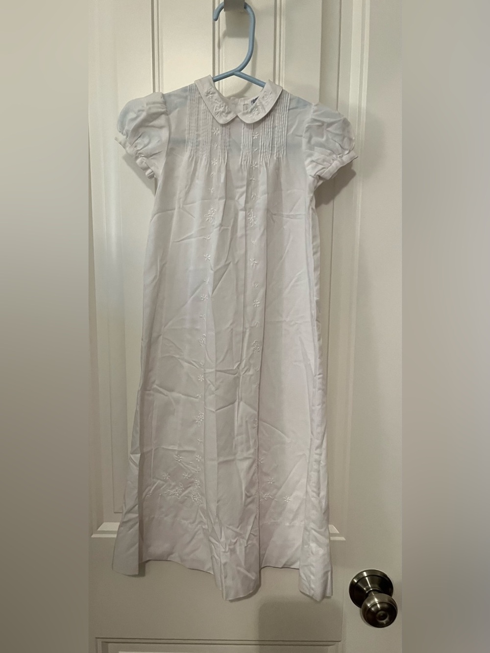 Vintage Carriage Boutique Hand-Embroidered Baptism Christening Slip,Gown,Bonnet